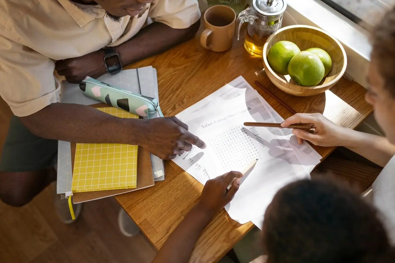 A nomadic family living and traveling in a van.